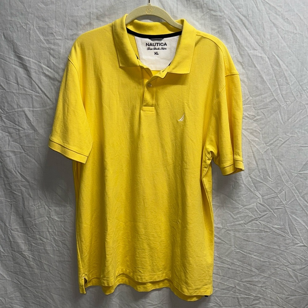 Nautica | Yellow True Deck Shirt Loose Knit Polo | Size XL